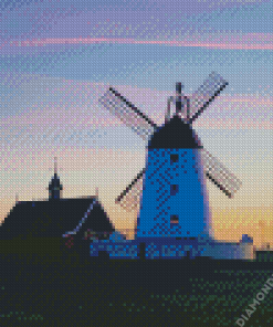 Sunset At Lytham England Diamond Painting