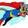 Superhero Cat Diamond Painting