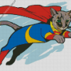 Superhero Cat Diamond Painting