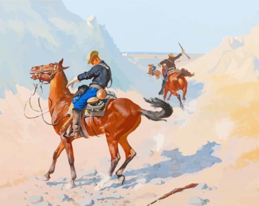 The Advance Guard By Frederic Remington Diamond Painting