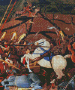 The Battle Of San Romano By Paolo Uccello Diamond Painting