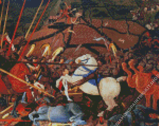 The Battle Of San Romano By Paolo Uccello Diamond Painting