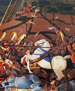 The Battle Of San Romano By Paolo Uccello Diamond Painting