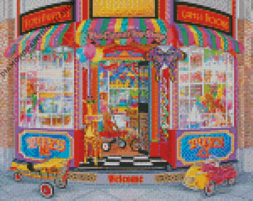 The Corner Toy Shop Diamond Painting