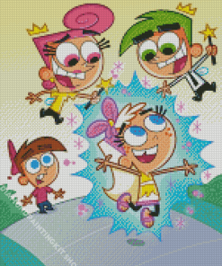 The Fairly OddParents Characters Diamond Painting