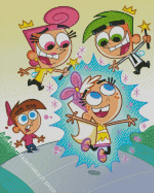 The Fairly OddParents Characters Diamond Painting