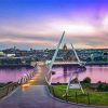 The Peace Bridge At Sunset Diamond Painting