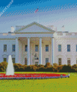 The White House Building Diamond Painting