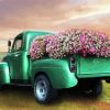 Truck With Flowers Diamond Painting