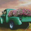 Truck With Flowers Diamond Painting