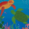 Turtle Scenery Diamond Painting