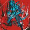 Valkyr Warframe Character Diamond Painting