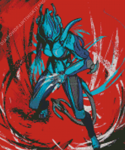 Valkyr Warframe Character Diamond Painting