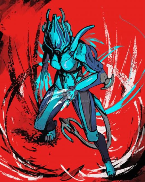 Valkyr Warframe Character Diamond Painting