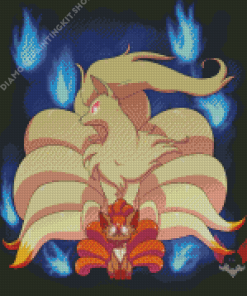 Vulpix And Ninetales Characters Diamond Painting