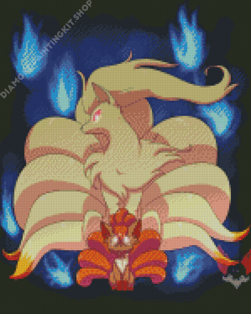 Vulpix And Ninetales Characters Diamond Painting