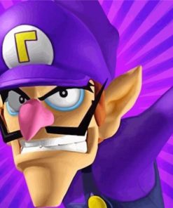 Waluigi Mario Character Diamond Painting