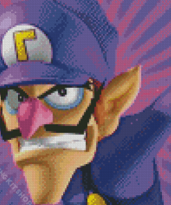 Waluigi Mario Character Diamond Painting