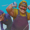 Wario Cartoon Diamond Painting