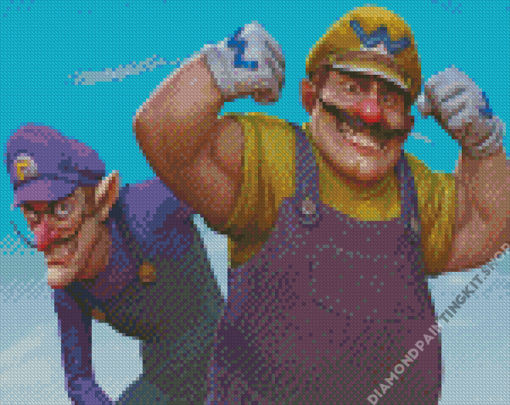 Wario Cartoon Diamond Painting