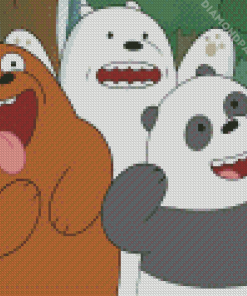 We Bare Bears Diamond Painting