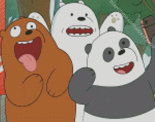 We Bare Bears Diamond Painting