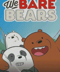 We Bare Bears Poster Diamond Painting