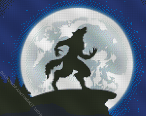 Werewolf Silhouette Diamond Painting