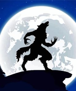 Werewolf Silhouette Diamond Painting