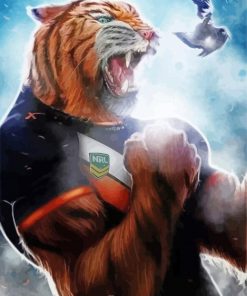 Wests Tigers NRL Logo Art Diamond Painting