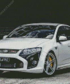 White Ford F6 Car Diamond Painting