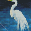 White Egret Bird Diamond Painting