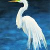 White Egret Bird Diamond Painting