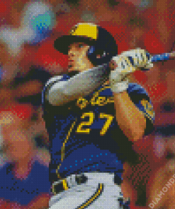 Willy Adames Milwaukee Brewers Player Diamond Painting