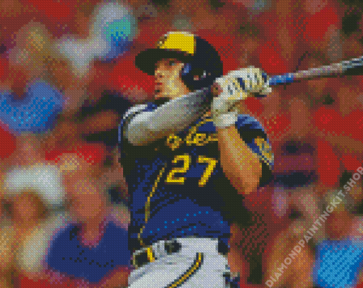 Willy Adames Milwaukee Brewers Player Diamond Painting