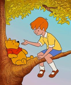 Winnie The Bear And Christopher Robin Diamond Painting