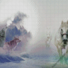 Wolves And Horses Diamond Painting