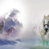 Wolves And Horses Diamond Painting