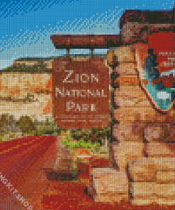 Zion National Park Landscape Diamond Painting