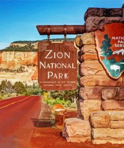 Zion National Park Landscape Diamond Painting