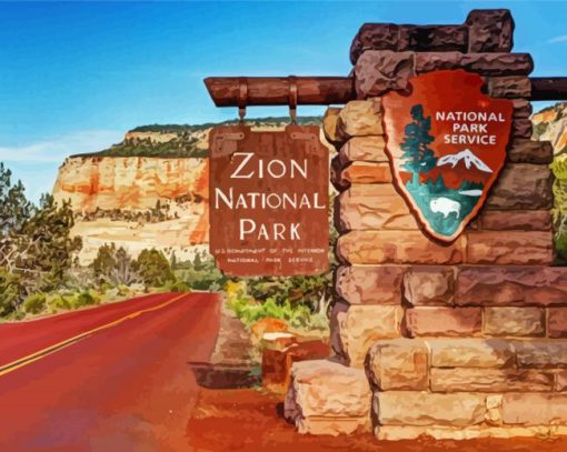 Zion National Park Landscape Diamond Painting