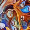 Abstract Numbers Diamond Painting