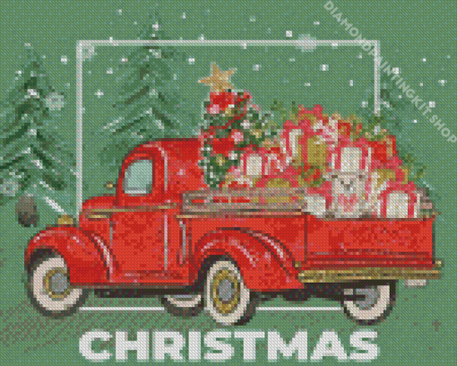 Aesthetic Christmas Retro Diamond Painting