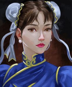 Aesthetic Chun Li Warrior Diamond Painting