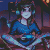 Aesthetic Gamer Girl Diamond Painting