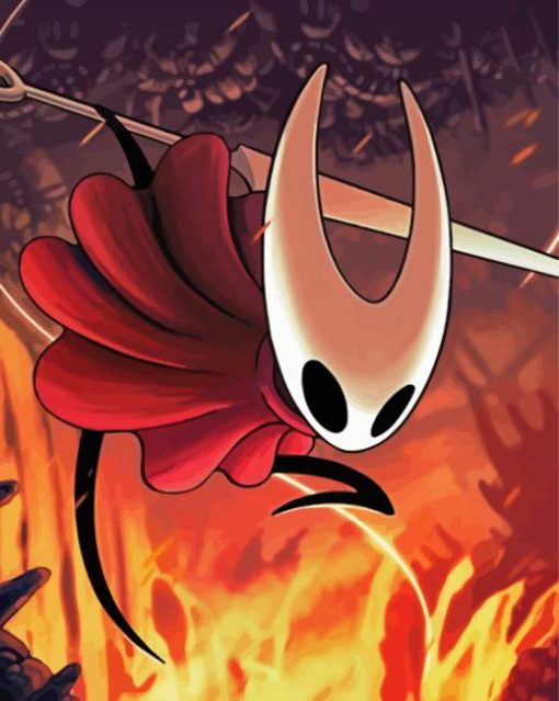 Aesthetic Hollow Knight Hornet Diamond Painting