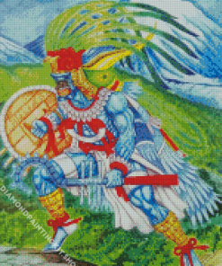 Aesthetic Huitzilopochtli Diamond Painting