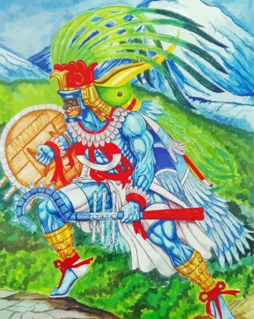 Aesthetic Huitzilopochtli Diamond Painting