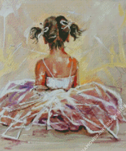 Aesthetic Little Ballerina Art Diamond Painting