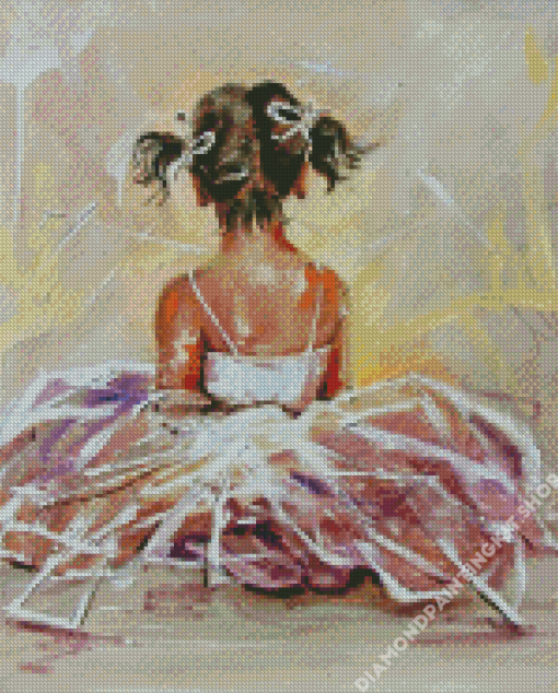 Aesthetic Little Ballerina Art Diamond Painting